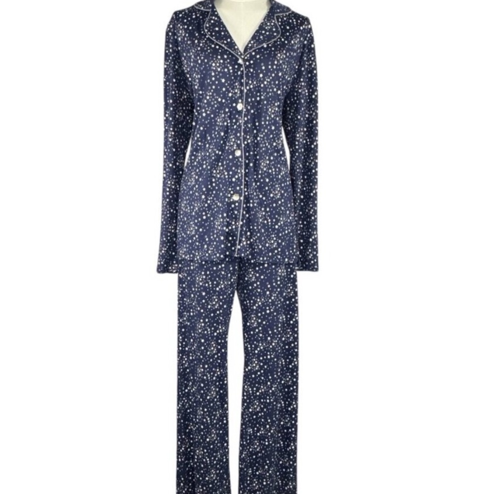 NWT Cosabella  Navy Star Print Pajama Set size small